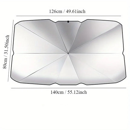 Car sunshade Car front windshield visor retractable easy to store portable sun protection heat insulation block