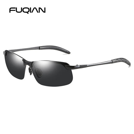 Fashion Half Frame Photochromic Sunglasses Men Women Classic Chamelon Polarized Sun Glasses Male Vintage Fishing Driving Shades