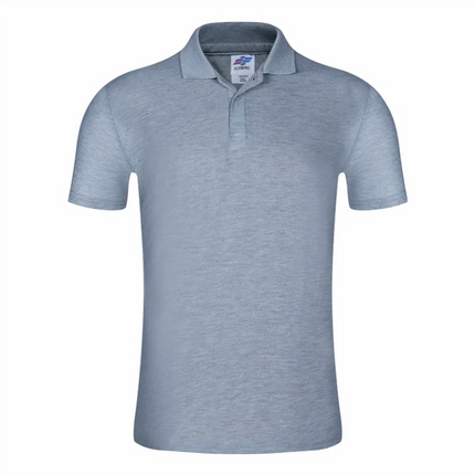 Men's Summer Solid Color Lapel Short-sleeved Casual Daily Outdoor Polo Shirt Fashion Button Top 13 colors