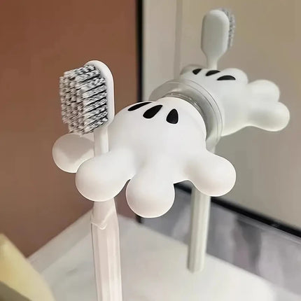 Toothbrush holder Mickey Palm cute bathroom towel suction cup multi-function hook traceless hook data cable winder