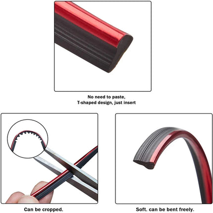 Car interior strip, car styling decoration flexible strip, dashboard cover decoration easy to install, upgrade your car interior