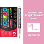12 Rose Red Markers / CHINA