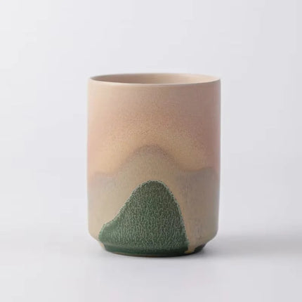 Restaurant Kiln Coffee Cup Japanese Stoneware Mugs Coffee Cups Large Water Cup Japanese Simple Gradient Mug Drinkware Kitchen