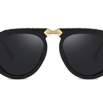 46838 Foldable Retro Diamond Sunglasses Men Women Fashion Shades UV400 Vintage Glasses