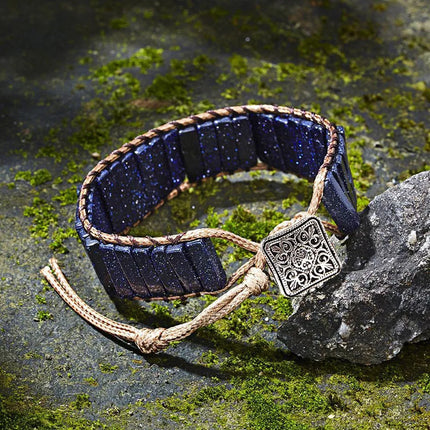 Bohemian 7 Chakra Stone Bracelet For Women Colorful Emperor Stone Braided Rope Woven Wrist Bangle Men Fashion Jewelry Gift