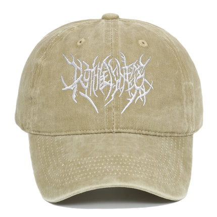 Trendy Embroidered Rock - style Baseball Cap with Unique Logo