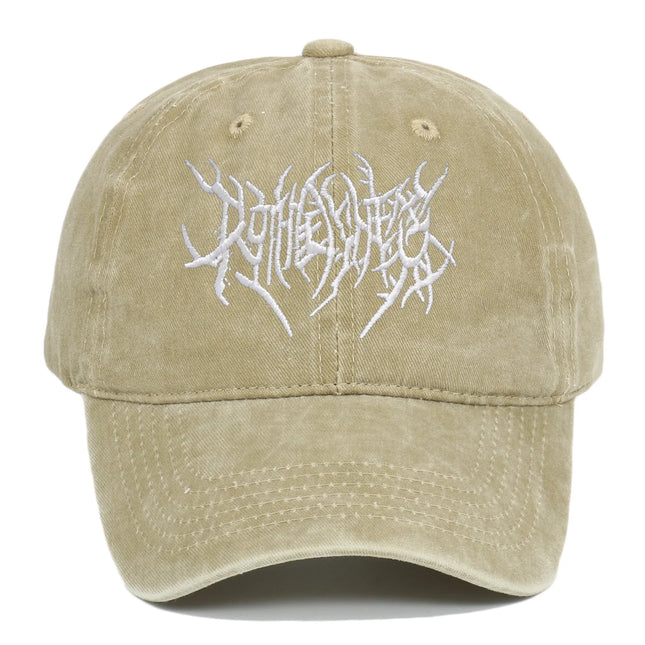 Trendy Embroidered Rock - style Baseball Cap with Unique Logo