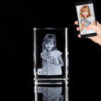 Custom Crystal cube / 3D 5x5x8cm 1-2 Face