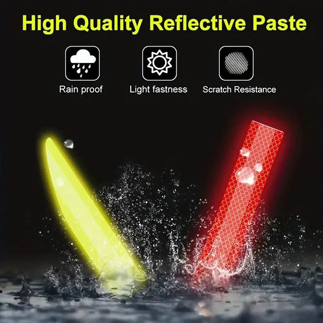 90cm Car Reflective Sticker Automobile Trunk Warning Safety Tape Anti Collision Night Warning Reflective Sticker Auto Accessorie
