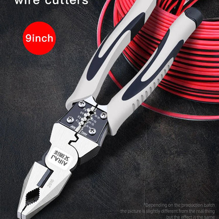 AIRAJ 7/8/9 Inch Wire Pliers Sharp Large Opening Stripping Pliers Industrial Grade Multifunctional Hardware Manual Tools