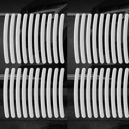 Car Wheel Hub Reflective Stripes Sticker Driving Safety Tire Decor Warning Sticker Warning Reflective Tape Car Accessories