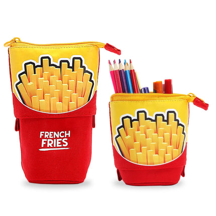 Standing Pencil Case, Telescopic Pencil Holder, Kawaii Stand Up Pencil Case,Spacious Pencil Pouch Portable Pencil Bag for School