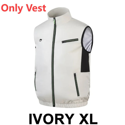 Cooling Vest Ice Fan Vest 3 Gears USB Heat Resistant Air Conditioner Clothes Vest Breathable Wearable Cooling Fan Vest Camping