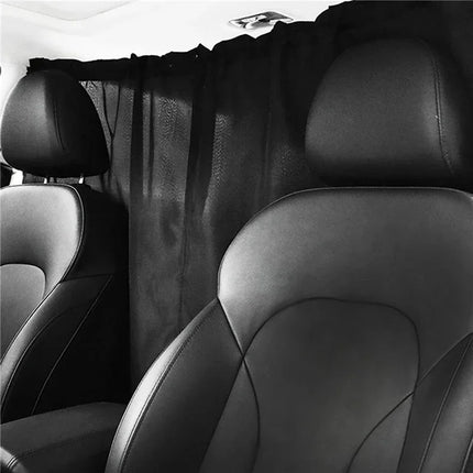 Car Privacy Curtains Universal Divider Curtain Between Rear Seat Auto Blackout Sun Shades Side Window Covers