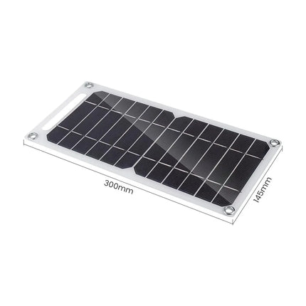5-35W Solar Panel With USB Waterproof Outdoor Hiking And Camping Portable Battery Mobile Phone Charging Bank Charging Panel 6.8V