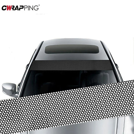 Car Sunshade Stickers Fly Eye One Way Vision Mesh Film Auto Front Windshield 3D Design Vinyl Film Decals Cars Decorative Sticker