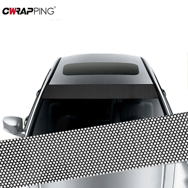 Car Sunshade Stickers Fly Eye One Way Vision Mesh Film Auto Front Windshield 3D Design Vinyl Film Decals Cars Decorative Sticker