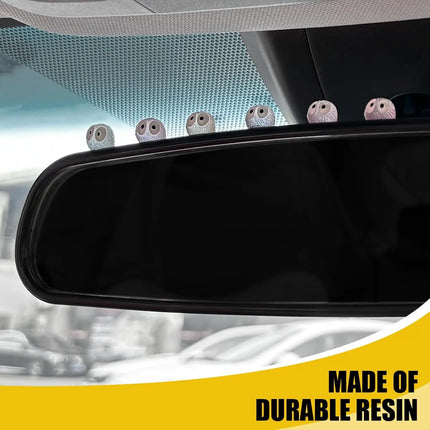 Cute Mini Animal Car Dashboard Accessories Fun Animal Car Rear view Mirror Decor Interior Ornaments Fairy Garden Home Car Gifts