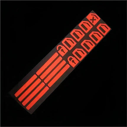 18Pcs/set Car Function Button Switch Button Fluorescent Stickers Waterproof Wear-resistant Car Interior Decoration Stickers