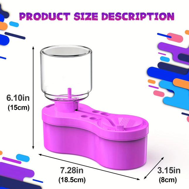 New Paint Brush Cleaner With Drain Button Automatic Water Circulation Paint Brush Cleaning Machine Cleaning Bucket Art Tools