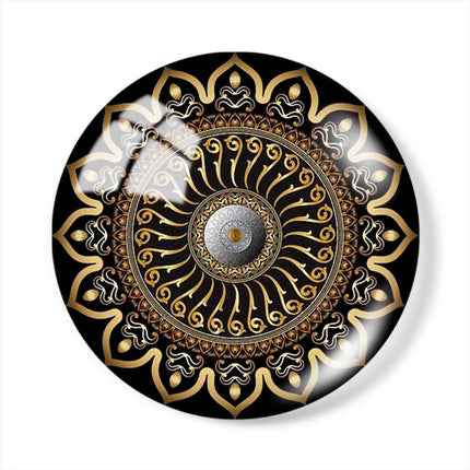 Black style patterns Flowers &Beauty Golden 10pcs 12mm/18mm/20mm/25mm Round Photo glass cabochon demo flat back Making findings