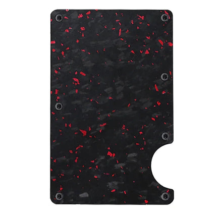 Carbon Fiber Metal Minimalist Slim Credit Card Holder Wallet Carteira for Men Cartera Tarjetero Hombre RFID Bank Cardholder Case
