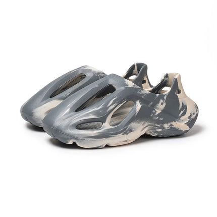 summer Home Slippers Non-Slip shoes man Beach Cloud Sandals House Flip Flops Leaf Platform Thick Bottom Soft Female Ladies 2025