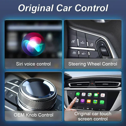 Wired To Wireless Carplay Android Auto 2in1 Wireless Adapter Carplay Wireless Adapter  for OEM Car Stereo with USB Plug and Play