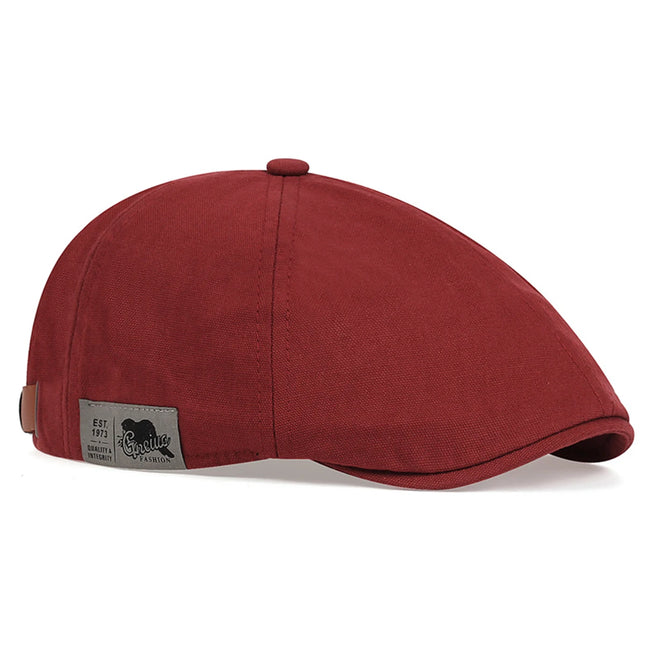 Men Side Letter Sticker Newsboy Caps British Painters Hats Spring and Autumn Adjustable Flat Cap Hip Hop Berets Peaked Cap