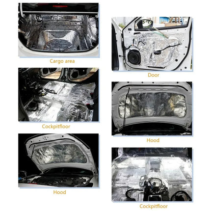 5/10MM Sound Deadener Heat Insulation Mat Car Sound Proofing Deadening Insulation Car Hood Insulation Car Accessories Interior
