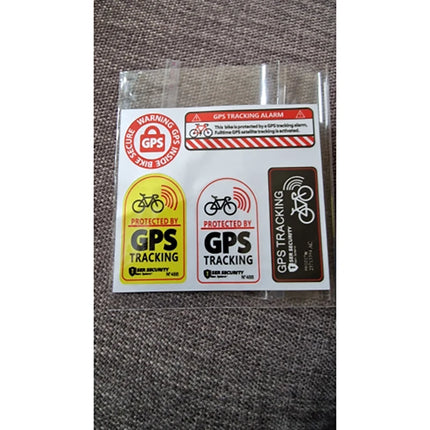 10cm, Vinyl WARNING Motorcycle Sticker Anti-Theft Decal for Bike Scooter Car Protected By  GPS TRACKING Alarm Sticker Reflective