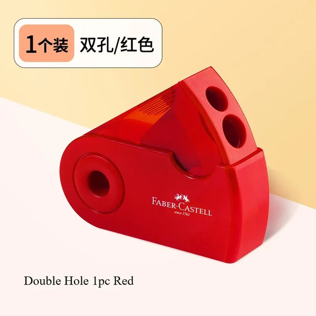 1Pc Faber Castell Double Hole Pencil Sharpener with Eraser Ladybug / Fish / Eagle Cute Stationery Back To School