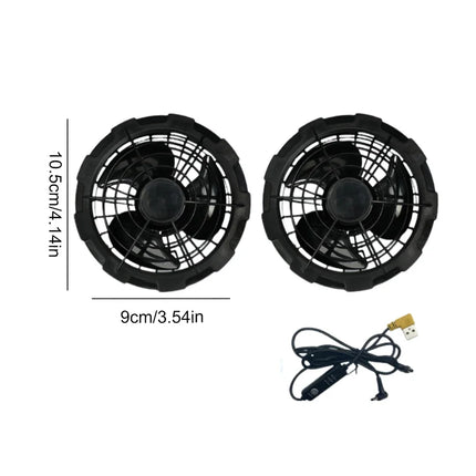 Cooling Vest Ice Fan Vest 3 Gears USB Heat Resistant Air Conditioner Clothes Vest Breathable Wearable Cooling Fan Vest Camping