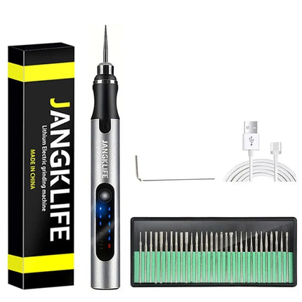 JANGKLIFE USB Cordless Rotary Tool Kit Woodworking Engraving Pen DIY For Jewelry Metal Glass Mini Wireless Drill