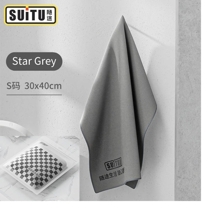 With the way to wash the car towel wiping cloth special absorbent car interior car chamois leather wipes do not lose hair double