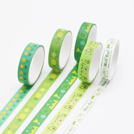 5 PCS Kawaii Washi Tapes Set Scrapbooking Stickers Supplies Japanese Cute korean stationery Journaling Aesthetic Masking tape