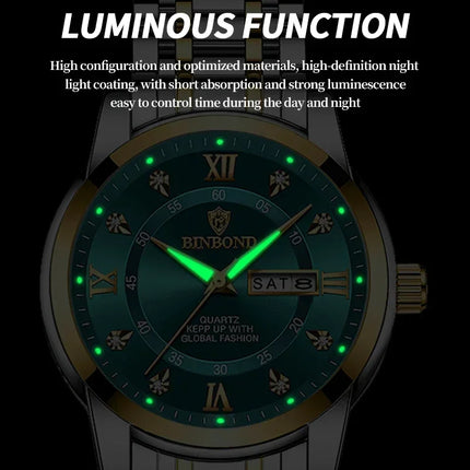 Casual Business Movement Fashion Quartz Wristwatches Gold Diamond Clock Men Luxury Watch Automatic Watches Mens Gifts Relojes