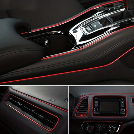Car interior strip, car styling decoration flexible strip, dashboard cover decoration easy to install, upgrade your car interior