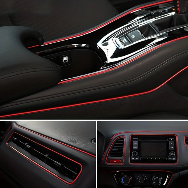 Car interior strip, car styling decoration flexible strip, dashboard cover decoration easy to install, upgrade your car interior