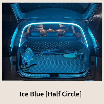 Car high brightness trunk lighting ambient light interior decoration LED wiring free automatic sensing tailgate light strip