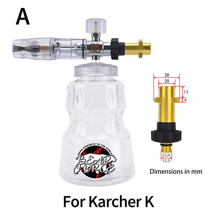 Pressure Washer Aluminum Foam Lance Foam Nozzle Car Wash Foam Maker for Karcher Elitech Bort AR Bosch Michelin Pressure Washer