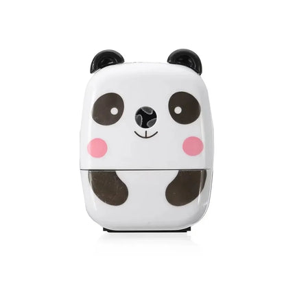 Cartoon Panda Tiger Pencil Sharpener Hand-Cranked Portable Kids School Office Supplies Cute Animal Sharpener Student Stationery