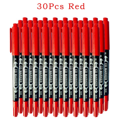 10 PCS Permanent Markers Pens Manga Waterproof Double Sided Colored Oily Ink Sketch Painting Art School Supplies Stationery