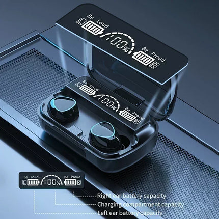 Wireless Bluetooth Headphones Handfree Dispay Bluetooth Earphones HiFi Stereo Music Wireless Earbuds Waterproof Gaming Headset