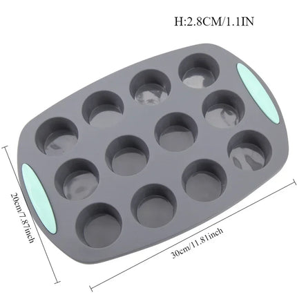 3D Pastry Silicone Cake Mold Baking Set Tools For Cake Pan Kitchen Fluted Tube Savarin Chiffon Pan Bakeware Airfryer Accessories