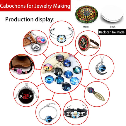 Black style patterns Flowers &Beauty Golden 10pcs 12mm/18mm/20mm/25mm Round Photo glass cabochon demo flat back Making findings