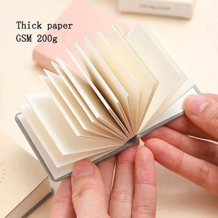 3Pcs Mini Drawing Book Square Watercolor Sketchbook Thick Paper 3 Book Painting Paper Work Relaxation Art Supplies