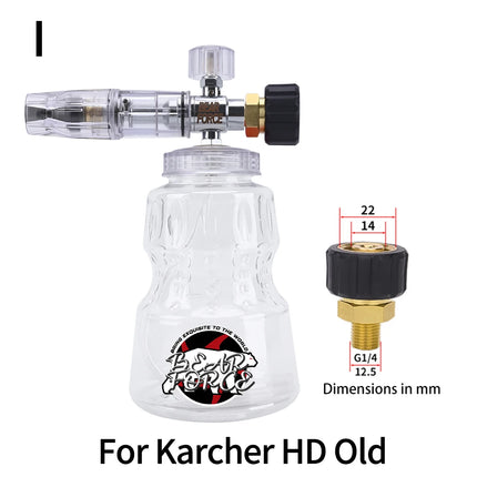 Pressure Washer Aluminum Foam Lance Foam Nozzle Car Wash Foam Maker for Karcher Elitech Bort AR Bosch Michelin Pressure Washer