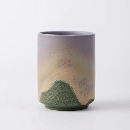 Restaurant Kiln Coffee Cup Japanese Stoneware Mugs Coffee Cups Large Water Cup Japanese Simple Gradient Mug Drinkware Kitchen
