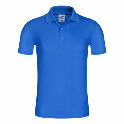 Men's Summer Solid Color Lapel Short-sleeved Casual Daily Outdoor Polo Shirt Fashion Button Top 13 colors